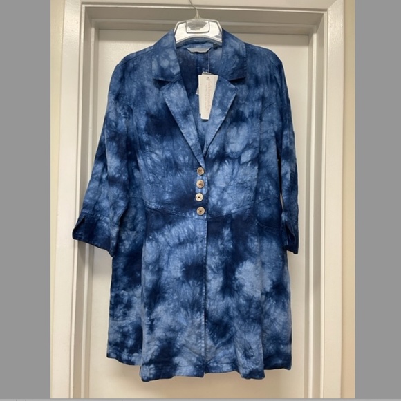 NWT Soft Surroundings Eza Linen Jacket - Picture 2 of 10